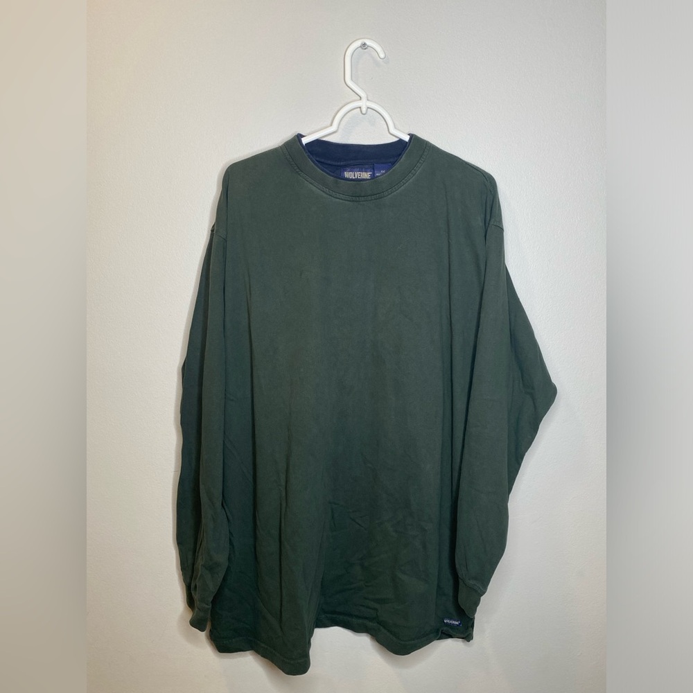 Wolverine boots and gear men’s size XXL green casual long sleeve polo outdoor